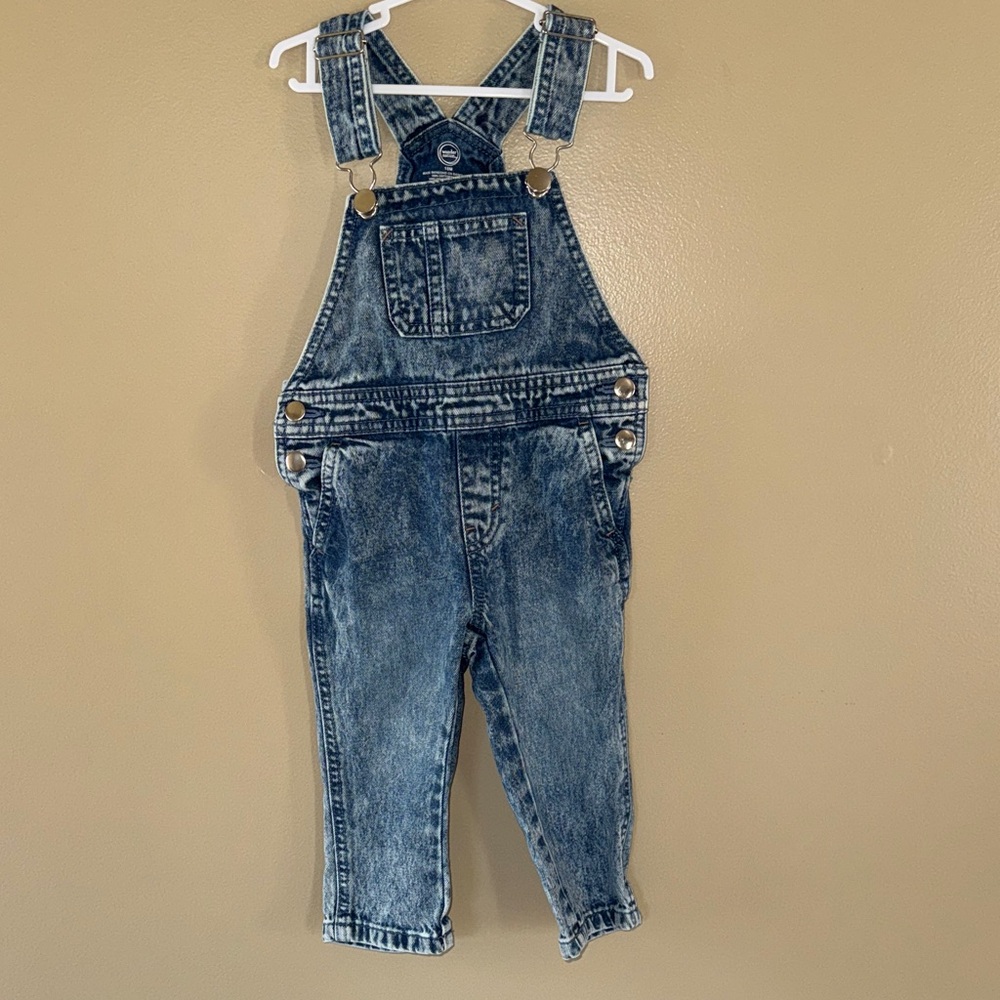 Wonder Nation Blue Denim Kids Overalls